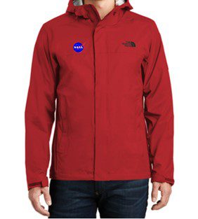 TNFNASAVectorRedRainJacket